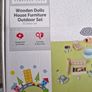 Wooden dolls furniture set Image 4