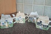Vintage Miniature Cottage Teapots Collectio