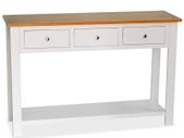 Console Table 118x35x77 cm Solid Oak Wood