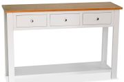Console Table 118x35x77 cm Solid Oak Wood