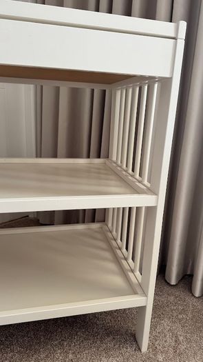 IKEA GULLIVER Changing table, changing unit, baby station in white - kids, toddlers, newborn with new mat cover