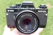 Praktica B100 35mm Film SLR Camera w/50mm Lens - Tested