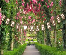 just married wedding banner sign wedding accessories