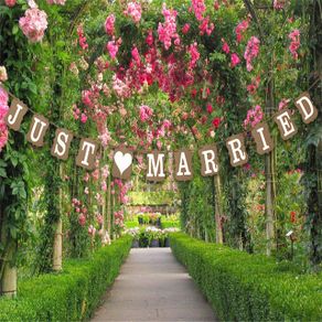 just married wedding banner sign wedding accessories