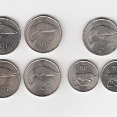 Ireland, 7 Old Irish Coins (No: 373)