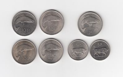 Ireland, 7 Old Irish Coins (No: 373)