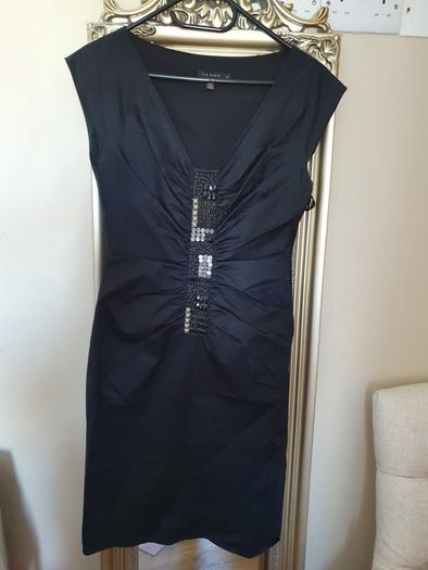 dress ted baker classic black size 1