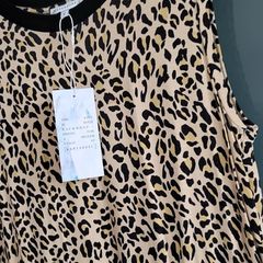 WAREHOUSE leopard print draw-string midi Sz 12 - Bnwt Rrp 55