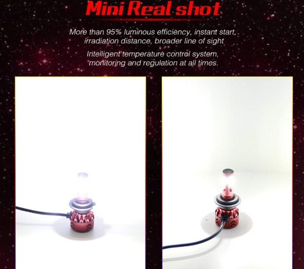 H7 Mini Led Headlight Bulb 9600LM 60W 6000K CREE Chips Conversion Kit Xenon White Auto Light Bulbs