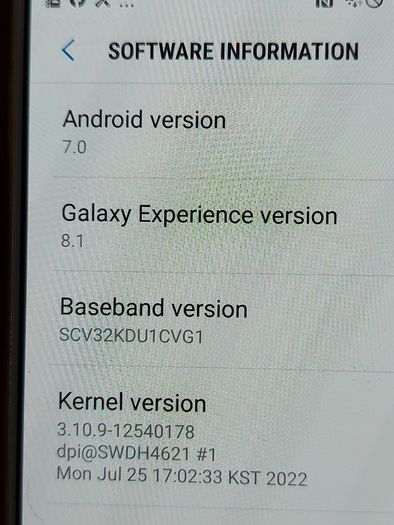 Samsung Galaxy A8, Model SCV 32, 2GB Ram, 32GB HDD, Android version 7.0, in excellent working and cosmetic condition