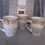 Ceramic Stonewall Pottery Glazed Mugs (3)/Approximately 3 x 5-Inches and Holds 16 Ounces/2 Cups  ..  FINAL PRICE DROP Image 4