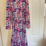 Ladies NEW Occasion Midi Wrap Dress Size 10 Image 2