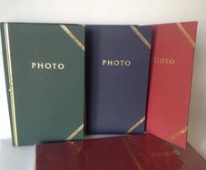 3x Classic Slipcover Photo Albums (Green, Navy, Burgundy) Gold Trim: AVAILABLE FOR COLLECTION