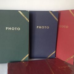 3x Classic Slipcover Photo Albums (Green, Navy, Burgundy) Gold Trim: AVAILABLE FOR COLLECTION