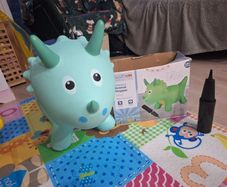 Dinosaur Animal Hopper, Inflatable Ride on Toy