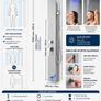 5-in-1 Stainless Steel Shower Panel with LED Rainfall and Waterfall Functions Image 3