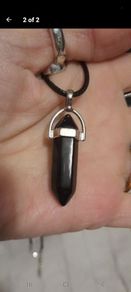new black crystal necklace