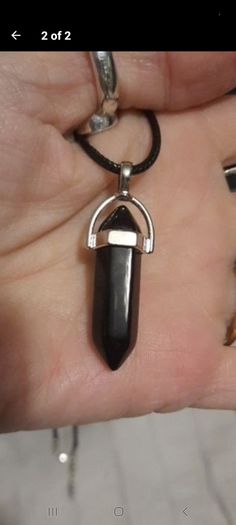 new black crystal necklace