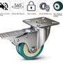 Castor Wheels with Brake Heavy Duty Swivel Wheels  50mm + Screws 200KG Image 5