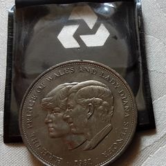 commemorative coin, Charles and Diana