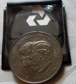 commemorative coin, Charles and Diana