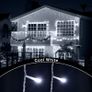 Outdoor Christmas Lights 500 LED 17.4m/56ft Icicle Lights Outdoor & Indoor Cool White Decorations String Fairy Outside Lights with Timer for Xmas Garden Bedroom Party|Mains Powered White Cable Image 4