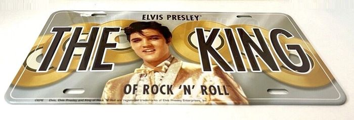 Elvis, Gold Disc License Plate, Free Post