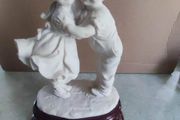Very Rare Found Capodimonte Figure Girl &amp; Boy Hugging