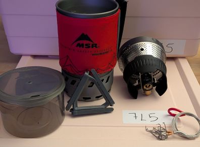 MSR WindBurner Personal Stove System 1L  Excellent Condition with hanging kit