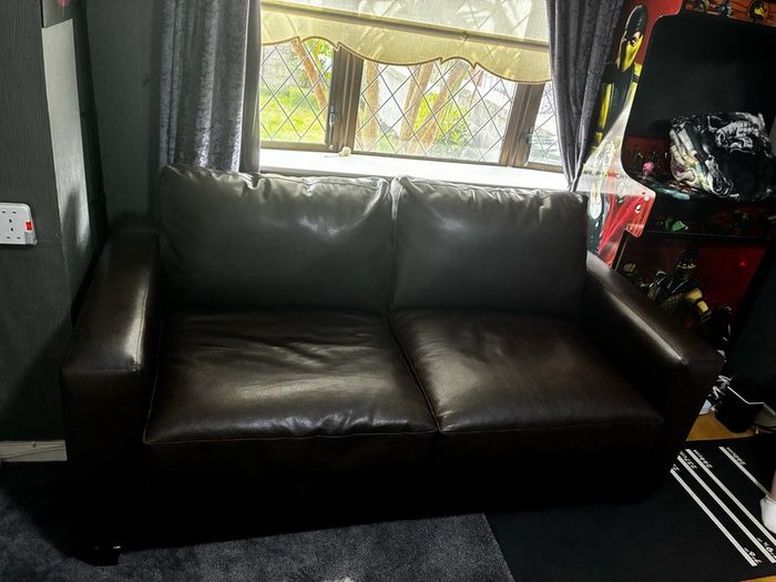 leather sofa bed