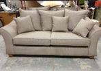 Newly recovered 4 seated  sofa with two chairs