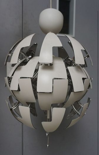 Light pendant Ikea ps 2014 white silver globe ceiling lamp 52 CM