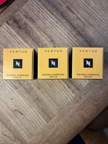 Nespresso Vertuo Double Espresso Dolce 30 Pods 3 Sealed Sleeves