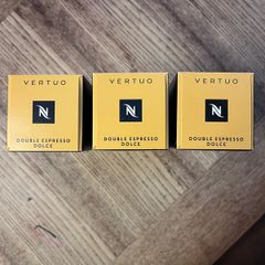 Nespresso Vertuo Double Espresso Dolce 30 Pods 3 Sealed Sleeves