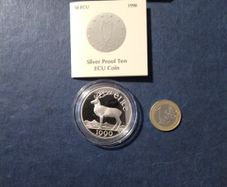 Eire  Silver Proof Ecu  Coin