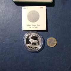Eire  Silver Proof Ecu  Coin