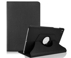 For Samsung Galaxy Tab A9 Tablet Case 360 Rotating PU Leather Cover - Black