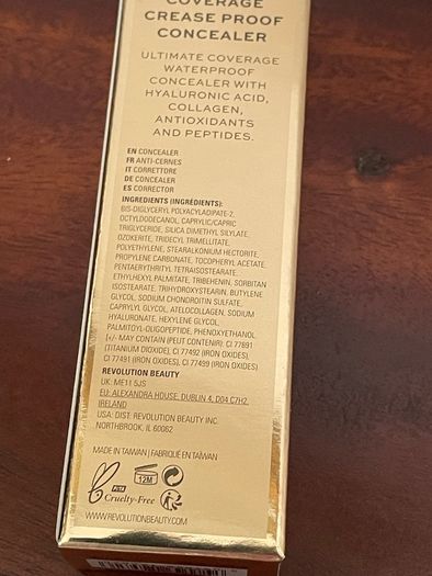 Revolution concealer with hyralonic acid and collagen in shade c3 - New