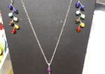 Chakra Necklace and Earing Set