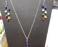 Chakra Necklace and Earing Set