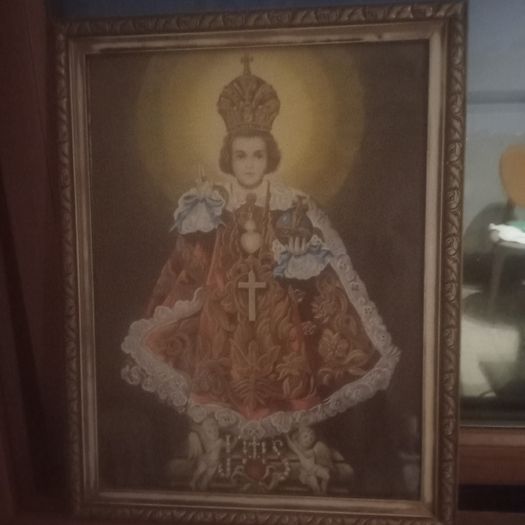 Child of Prague Gilt Framed Picture.1930s.
