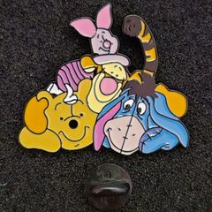 Winnie the pooh, pin back badge.