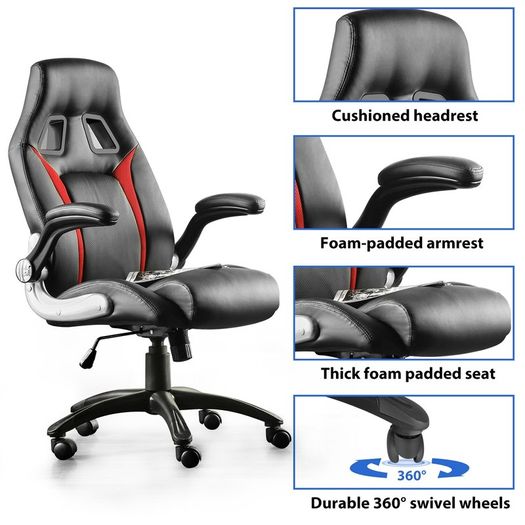 Series Gaming Chair Ergonomic Large Style Computer Chair Comfortable Office Chair Black Red Colors