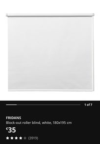 IKEA block-out roller blind (180x195 cm) - like new