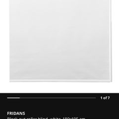IKEA block-out roller blind (180x195 cm) - like new
