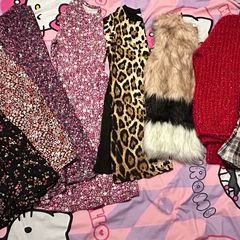 7 dresses, 1 jumper, 1 Gilet 8-9yrs