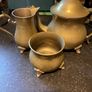 EPNS (brass) tea set. Image 8