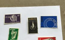 5 Irish definitive stamps