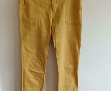 REIKO Paris Sandrine trousers in a rich autumn yellow.