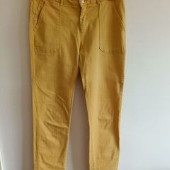 REIKO Paris Sandrine trousers in a rich autumn yellow.